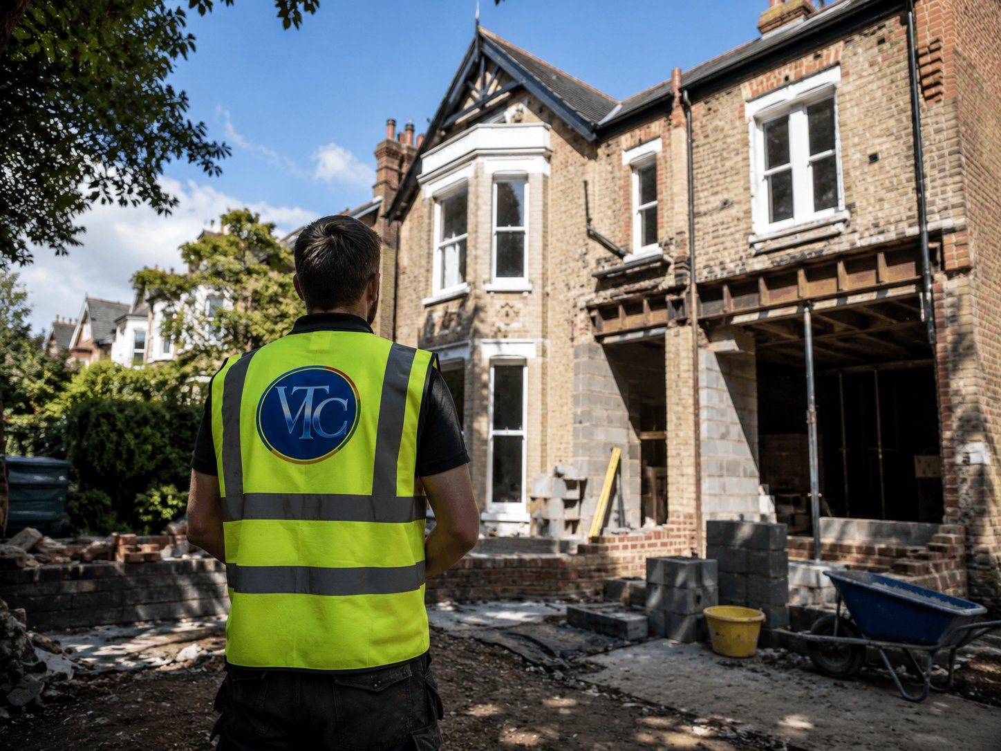 Vortex Trading Corporation Ltd team member surveying a West London renovation